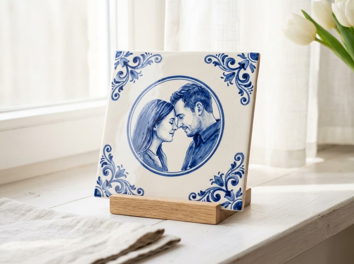 Delfts Blauw Fototegeltje