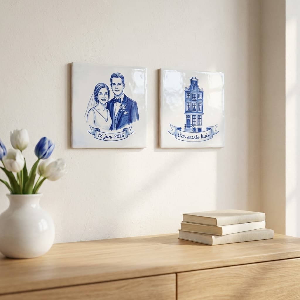Delfts blauw fototegeltje, productfoto 6 uit de webwinkel