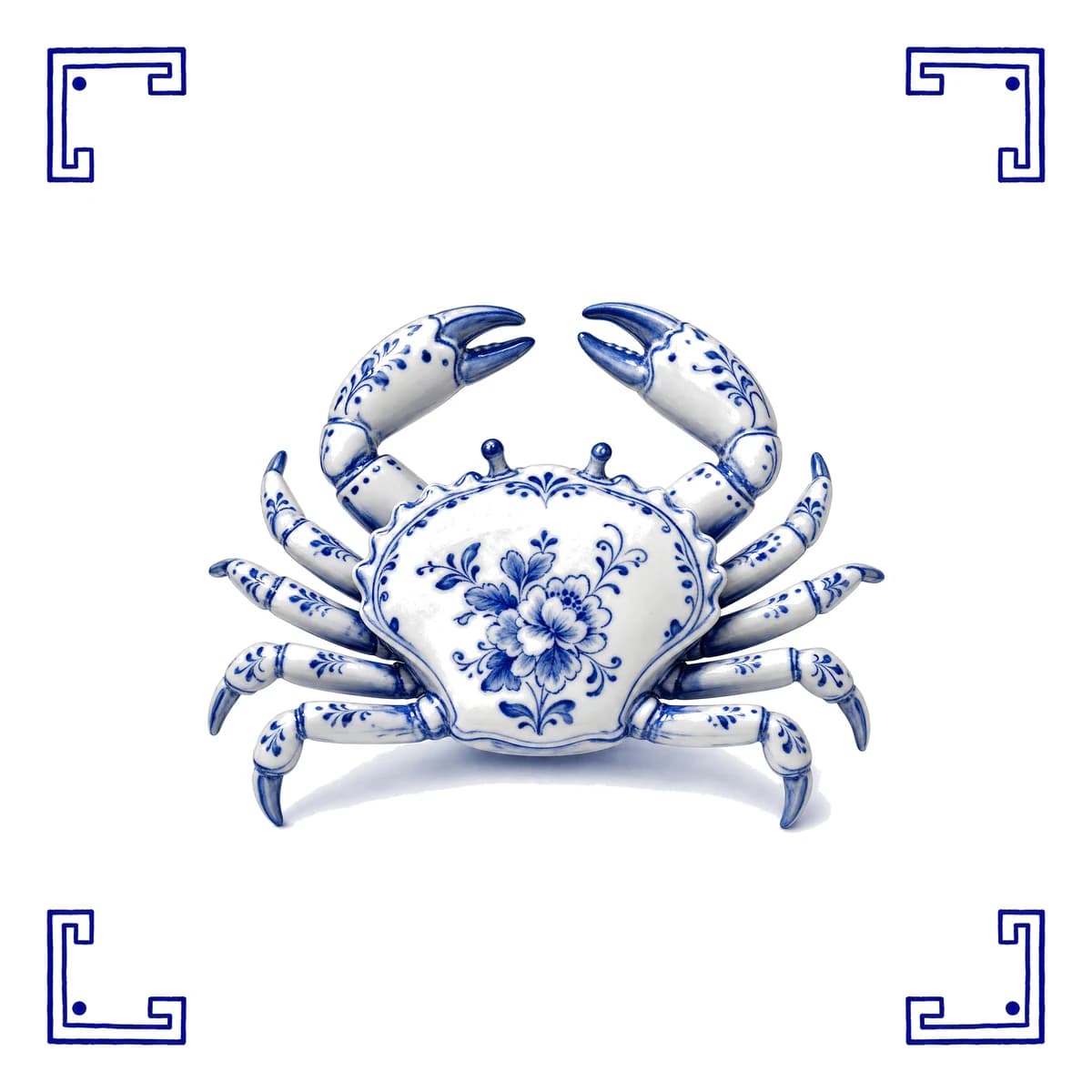 Krab – Delfts blauw tegeltje