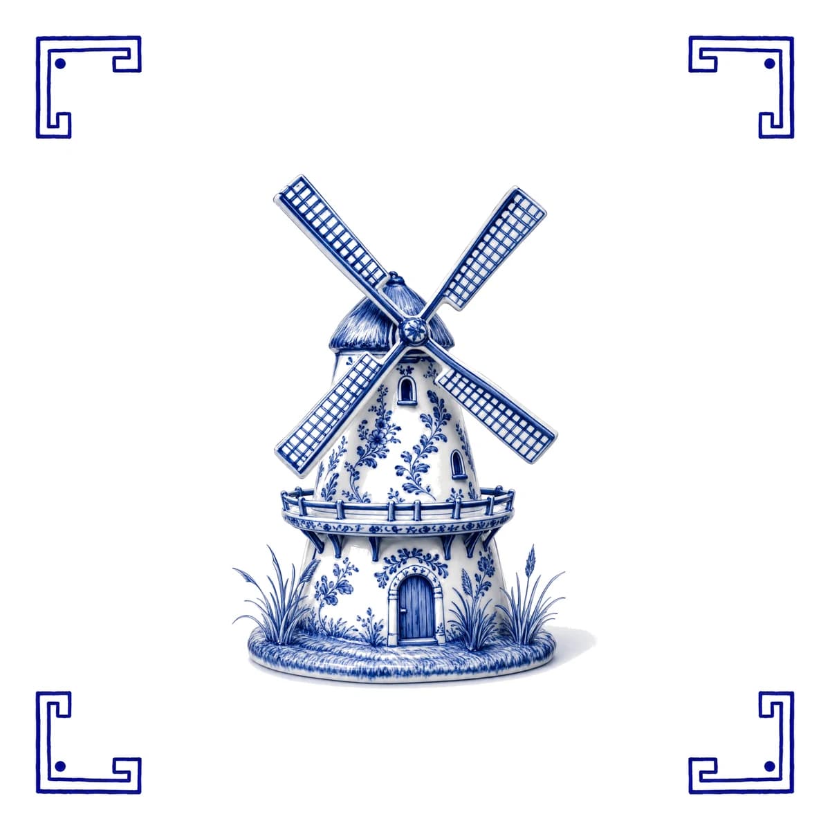 Molen – Delfts blauw tegeltje