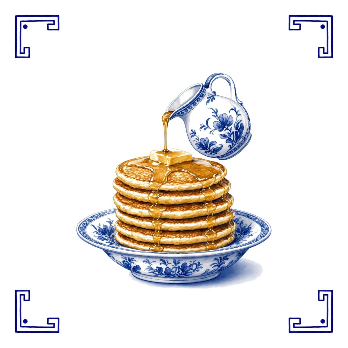 Pannenkoeken – Delfts blauw tegeltje
