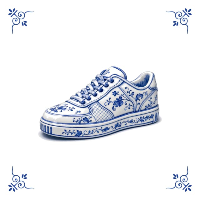 Sneaker, Delfts blauw tegeltje