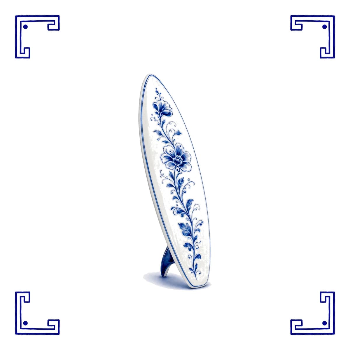 Surfplank – Delfts blauw tegeltje